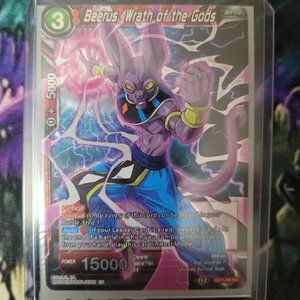 Beerus, Wrath of the Gods, Dragon Ball Super, Expansion Card, Etched Foil